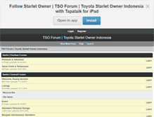 Tablet Screenshot of forum.toyotastarletowner.com
